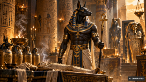 Anubis war der Gott der Mumifizierung in der ägyptischen Mythologie